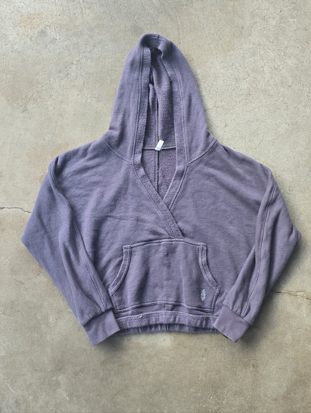 FP Movement Cross Purple Pullover Jacket Hoodie Womens Cropped XS